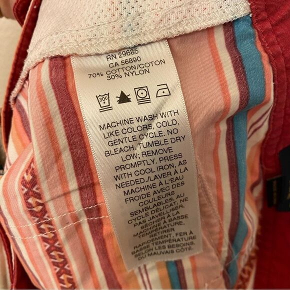 Pendleton Southwestern Pink Stripe Drawstring Board Shorts Swim Trunks 34 - Picture 8 of 10